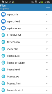 Plesk Mobile App - File Manager