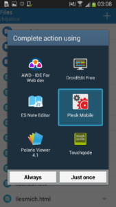 Plesk Mobile