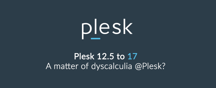 From Plesk 12.5 To Plesk 17