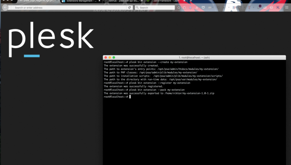 Archive Plesk extension