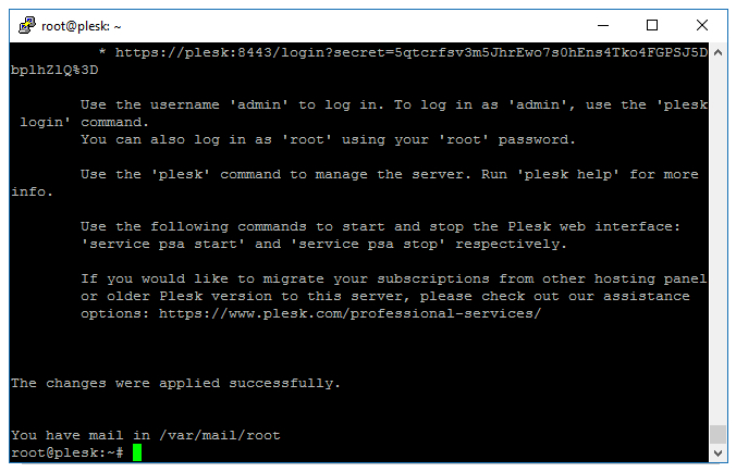 Install Plesk Onyx on Vultr cloud server