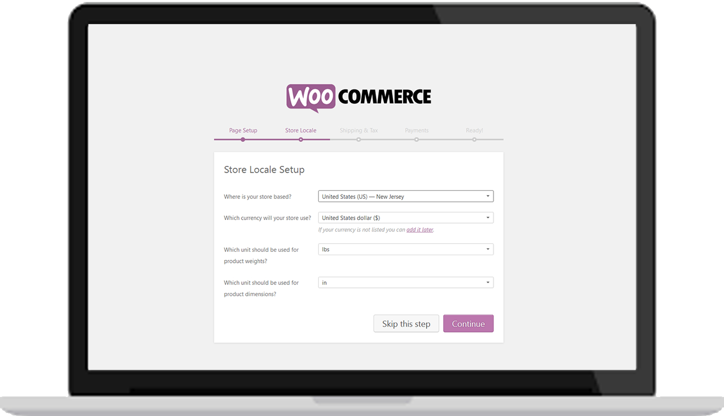 Wordpress WooCommerce Locale Setup