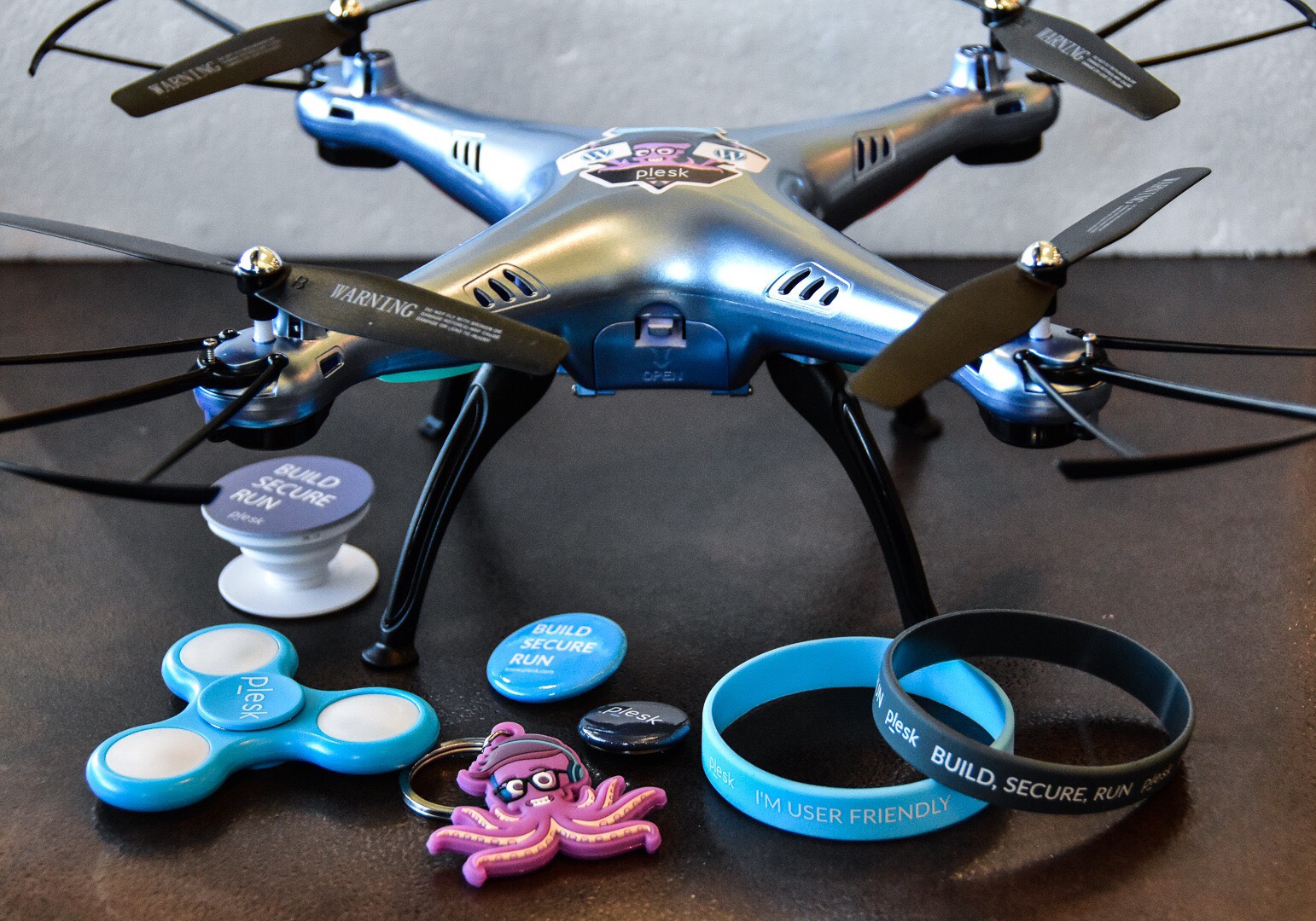 Plesk gives a drone prize to kids at WCMIA - WordCamp Miami
