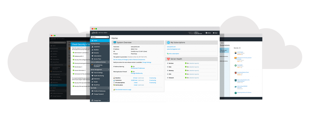 Plesk Onyx cloud managent platform - explaining cloud web hosting