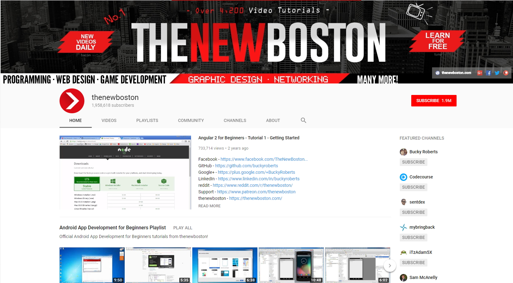 Wordpress Tutorial New Boston | the top five best web development youtube channels Wordpress Tutorial New Boston | the top five best web development youtube channels
