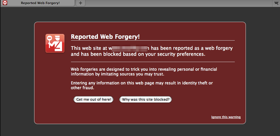 Domain reputation - website blacklisted