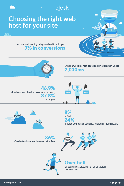 Web Hosting Platform - infographic by Plesk