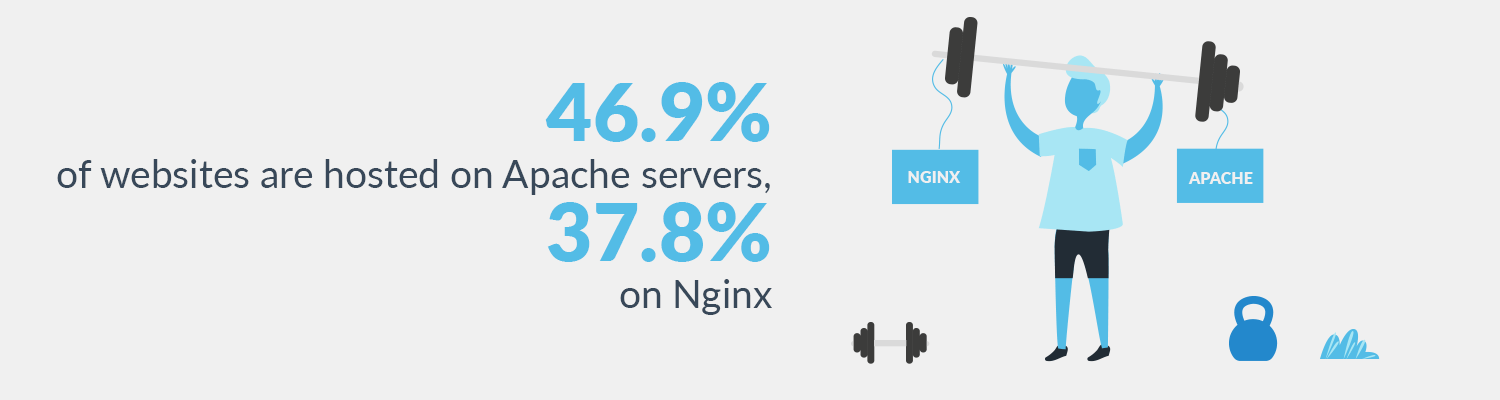 Apache servers - a majority