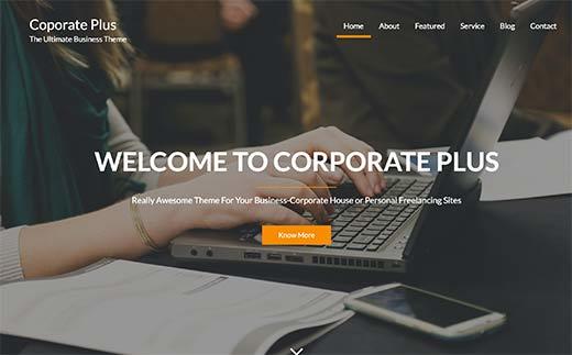 Corporate Plus - responsive WordPress Theme