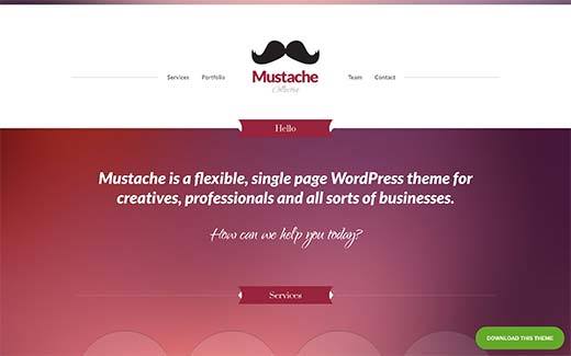 Mustache WP theme