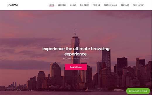 Responsive WordPress Theme Roxima