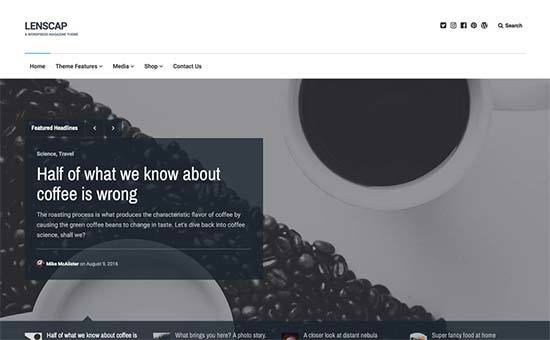 Lenscap theme