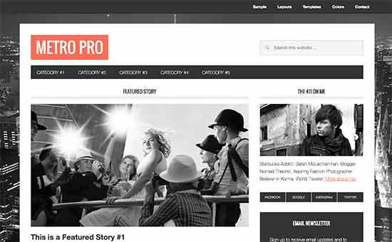 Metro Pro WordPress theme
