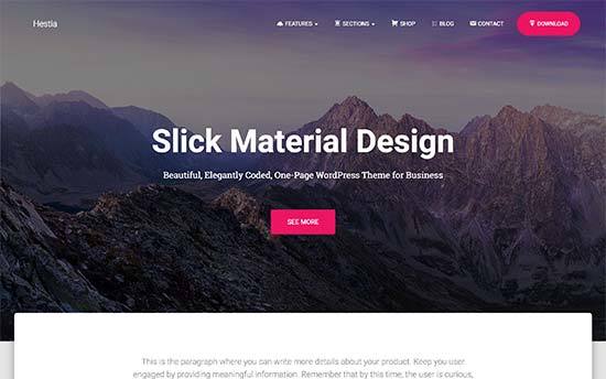 Hestia WordPress Theme