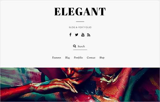 Elegant - responsive WordPress theme