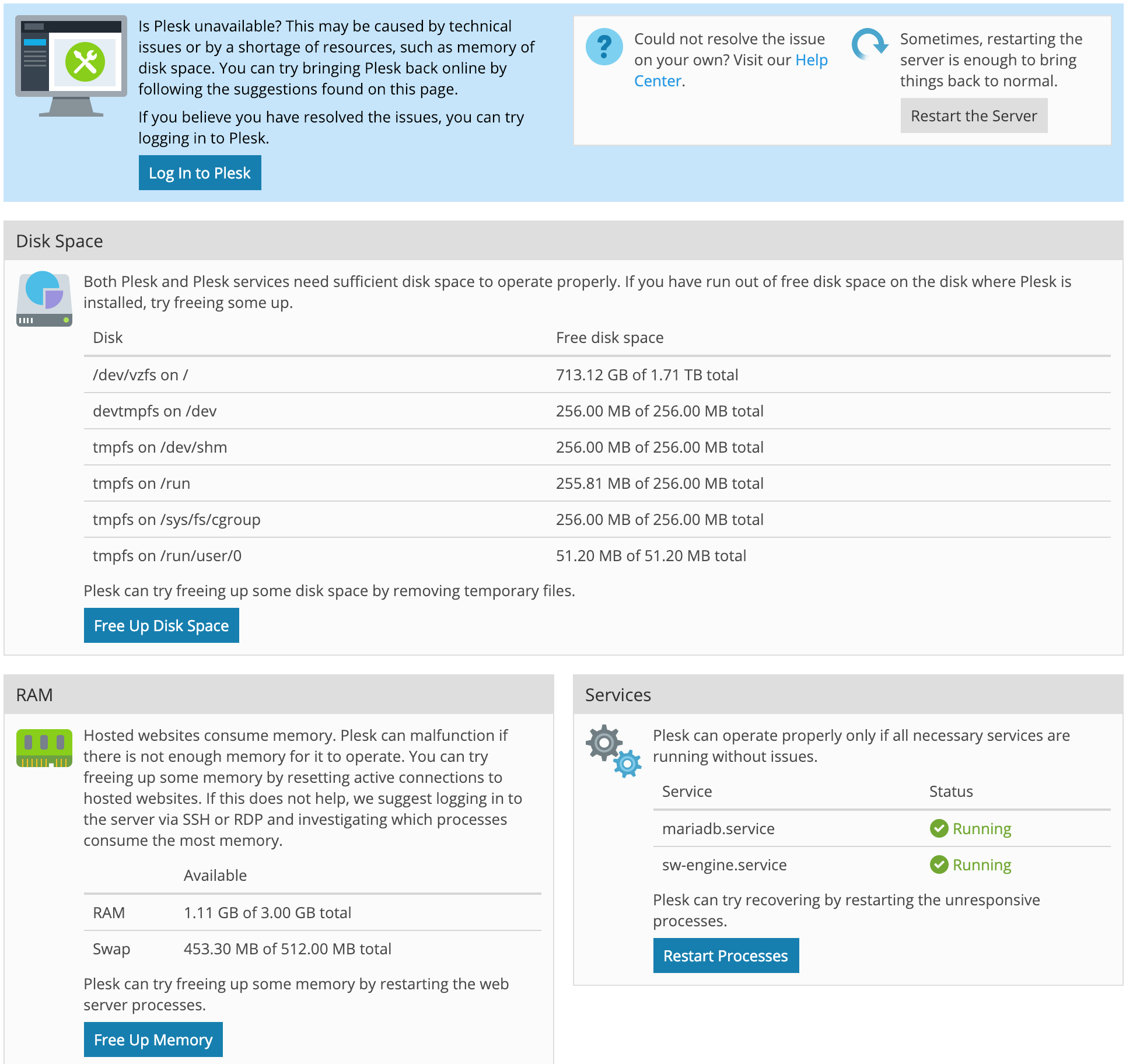 6 reasons to update your Plesk - screenshot-6 - How to access Plesk Repair Kit - Plesk