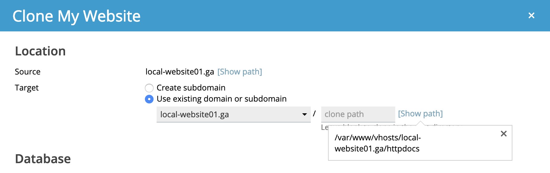 Cloning and data copy improvements in WordPress Toolkit 4.0 (1)- Plesk