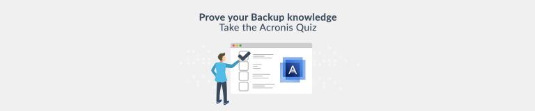 Acronis Backup Quiz: What's your backup score?
