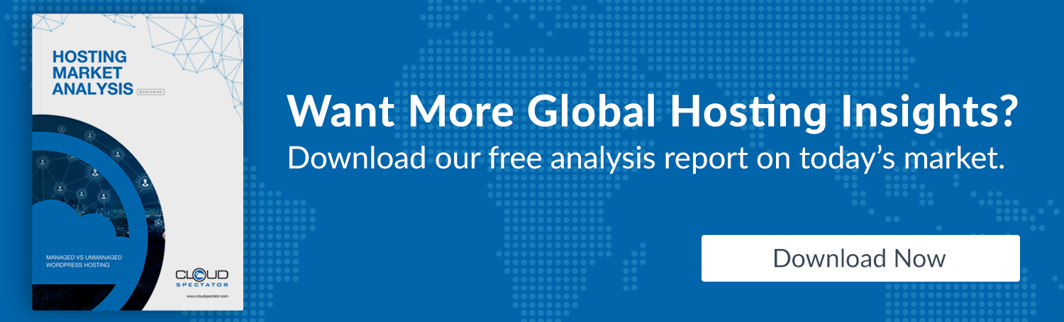 Global Hosting Insights - Cloud Spectatpor Analysys report