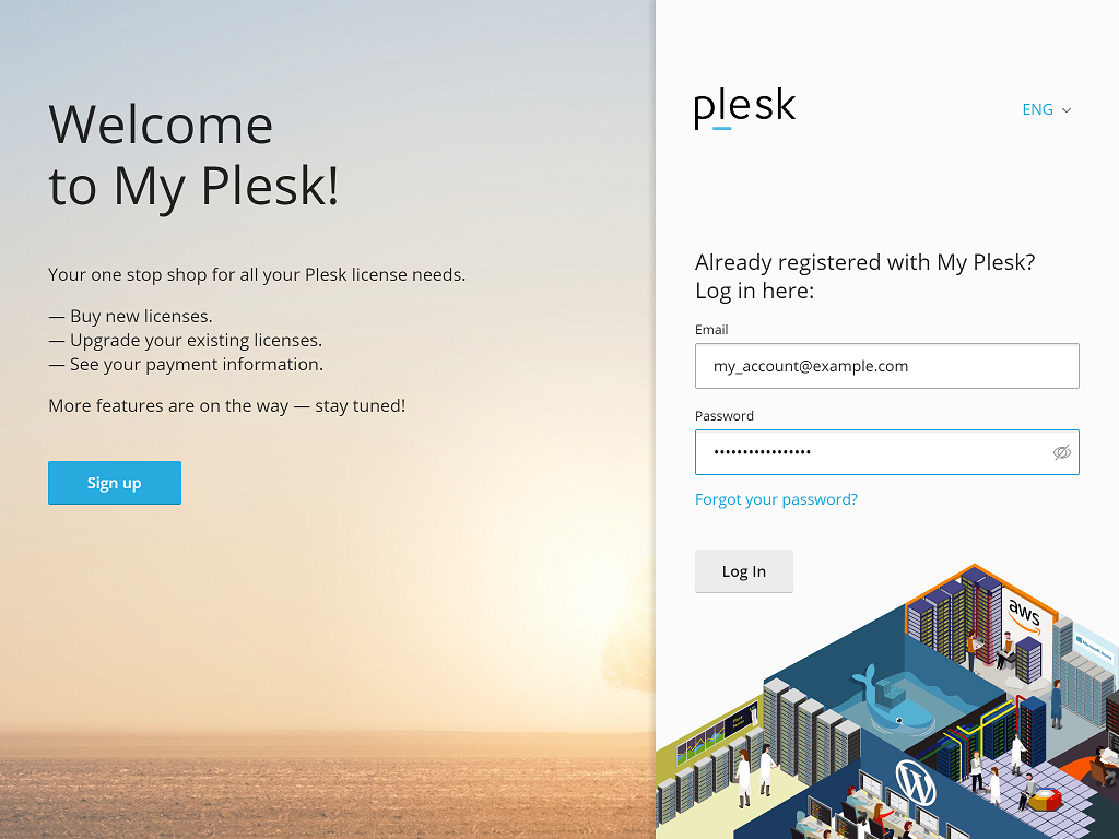 Plesk Self-Care Portal