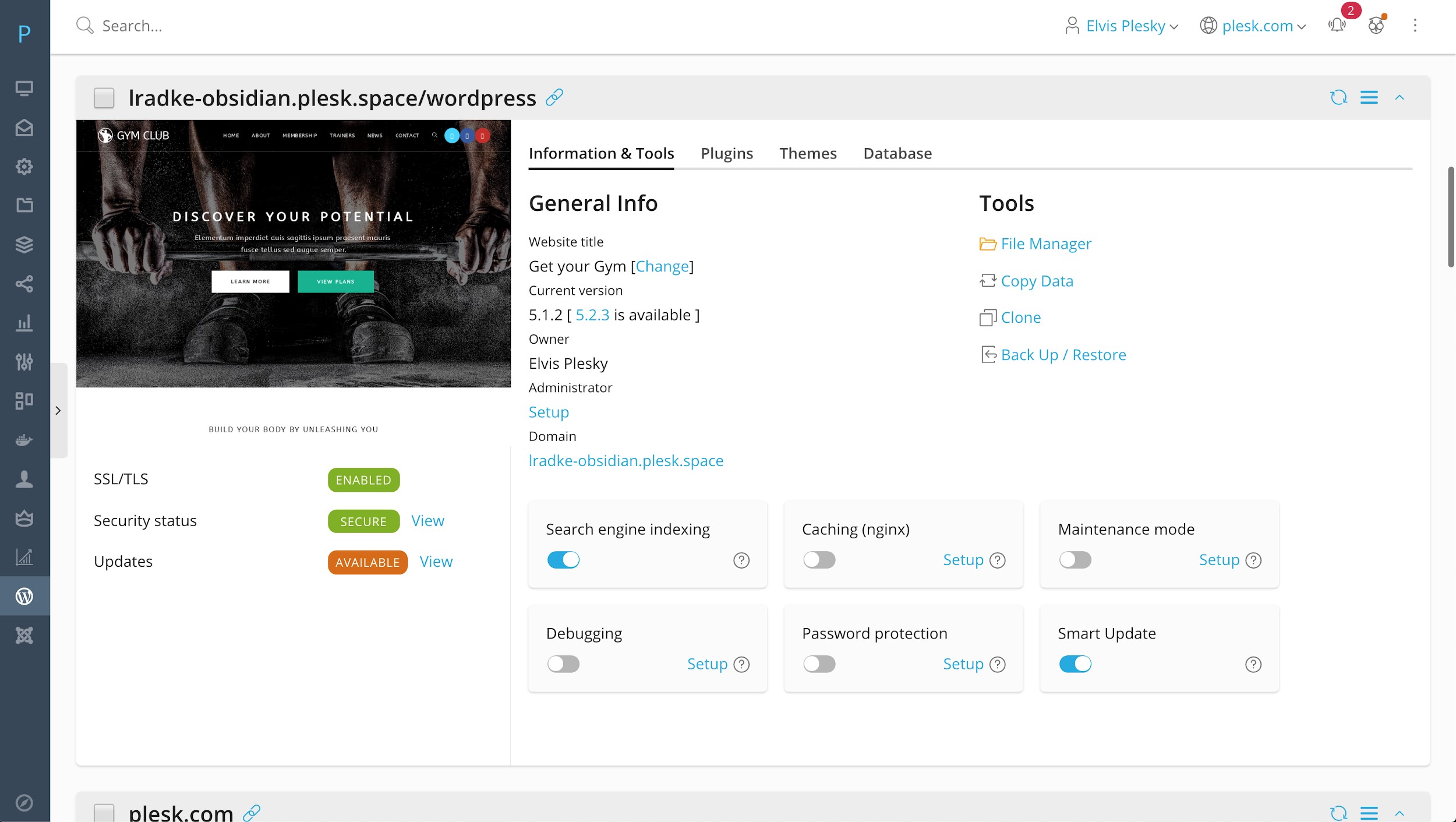 New Smart Updates for WordPress Toolkit - October 2019