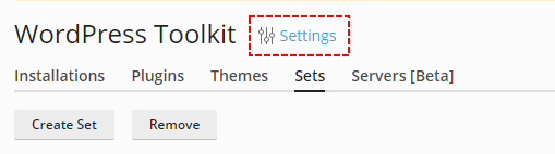 the WordPress Toolkit title - Plesk