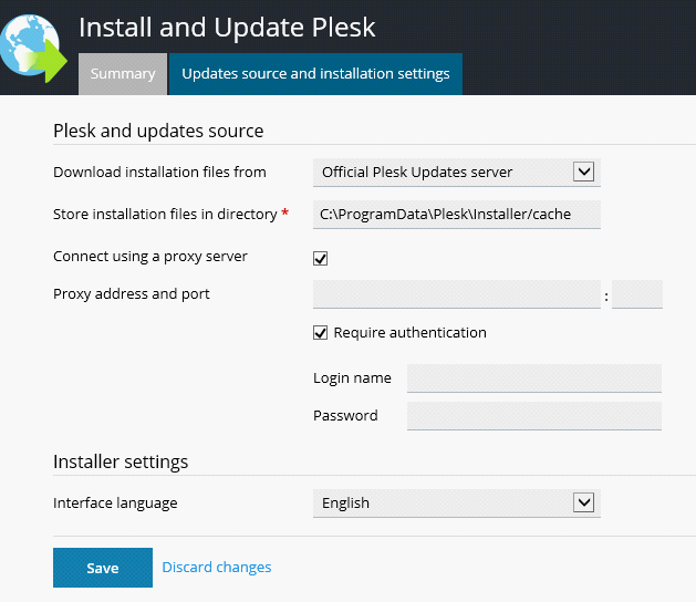 Install Plesk On Windows - GUI - 3