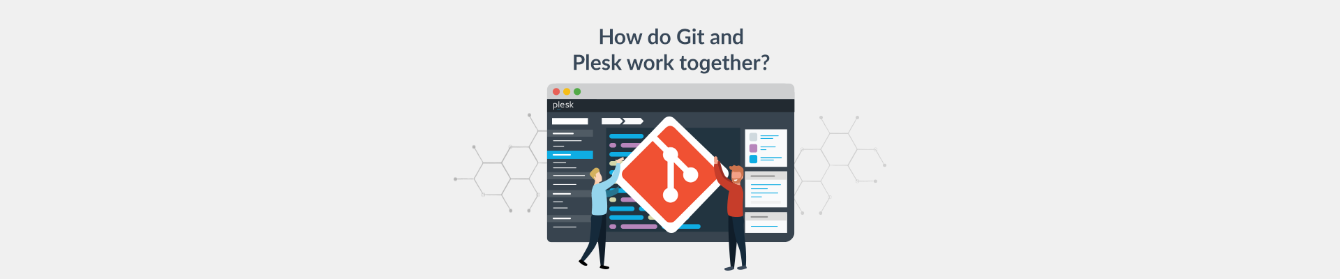 Git hosting Plesk blog header