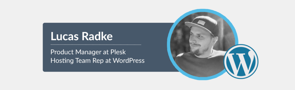 Lucas Radke WordPress hosting rep Plesk blog