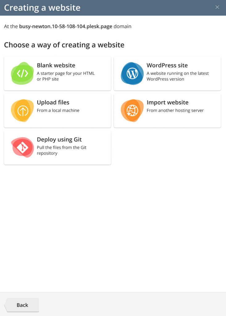 Add website Plesk blog