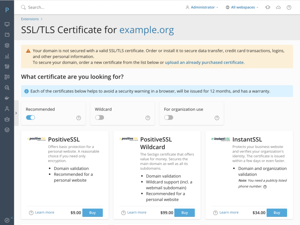 SSL It! Plesk blog
