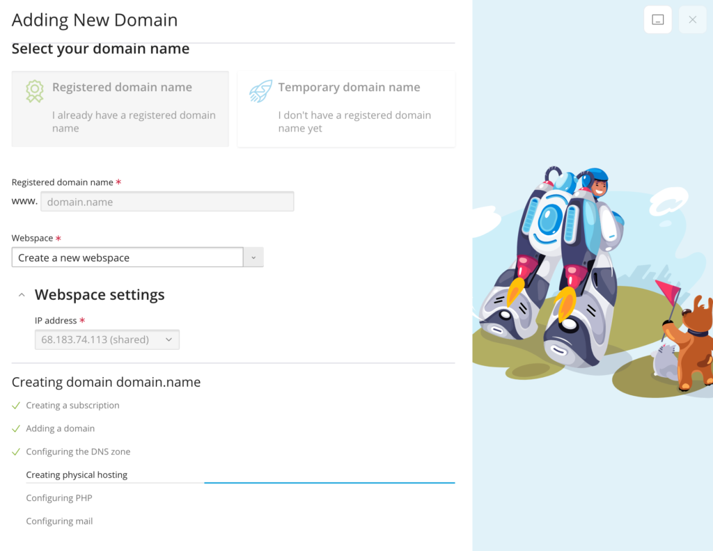 Adding new domain Plesk blog