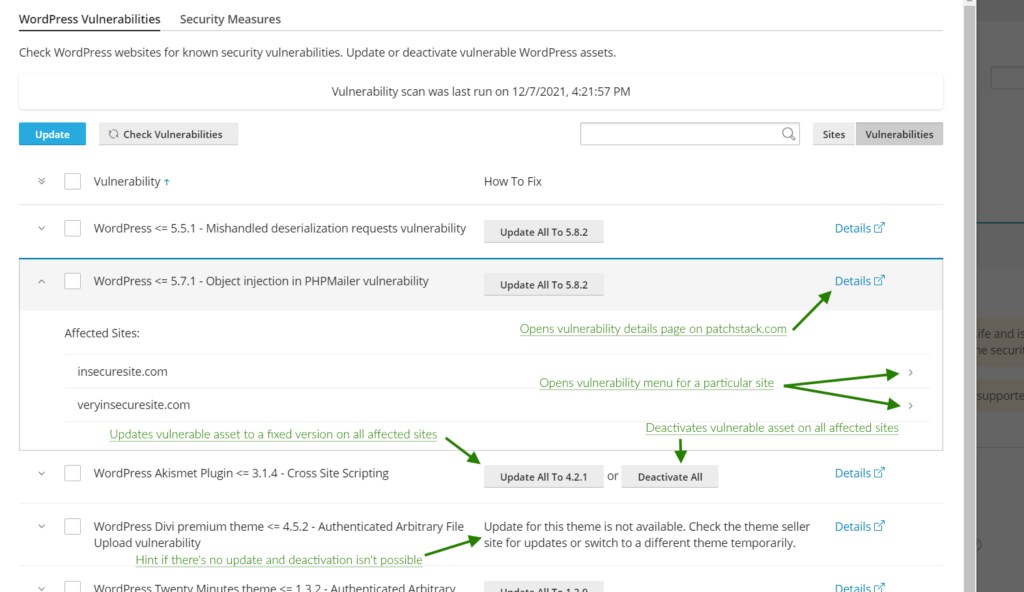 WordPress Vulnerabilities Update