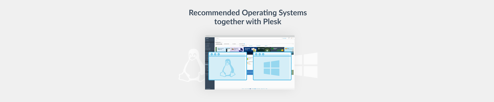 Recommended OSs with Plesk