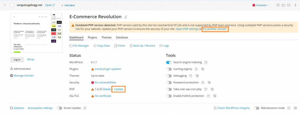 WP Toolkit Plesk