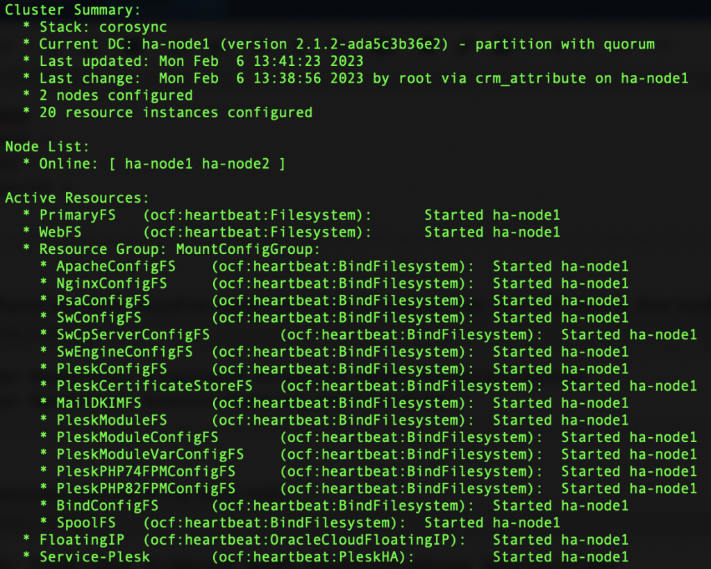 High availability cluster with Plesk blog